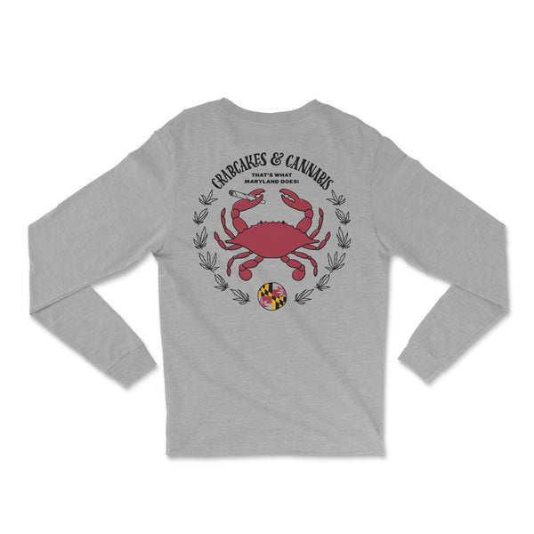 Collab Crab Emblem Unisex Long-sleeve Tees