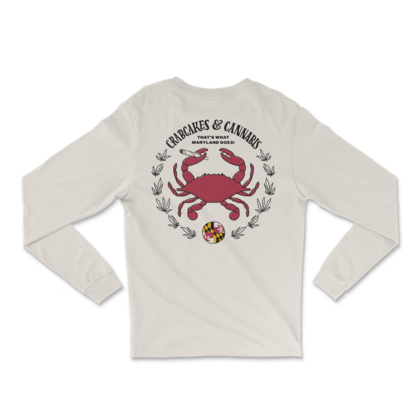 Collab Crab Emblem Unisex Long-sleeve Tees