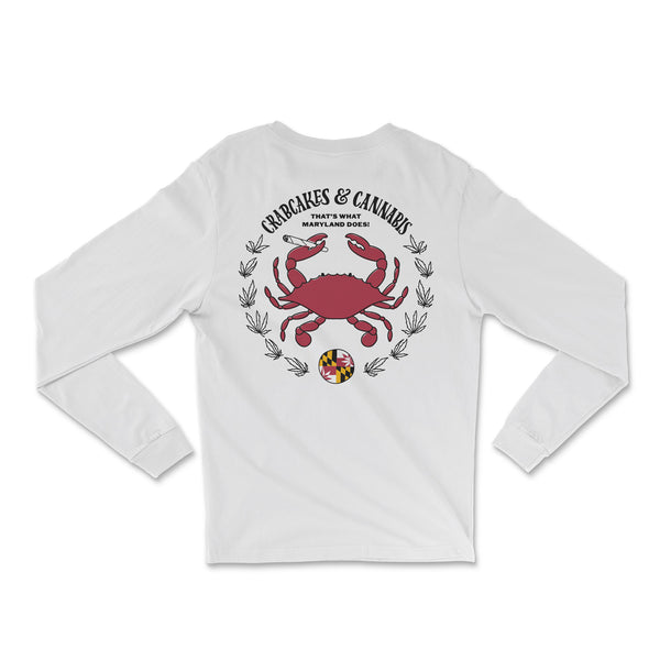 Collab Crab Emblem Unisex Long-sleeve Tees