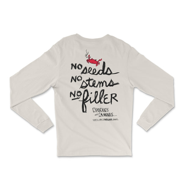 Collab "No Filler" Unisex Long-sleeve Tees