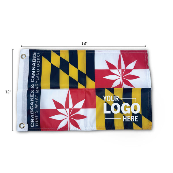 Customized C&C Maryland Boat Flag