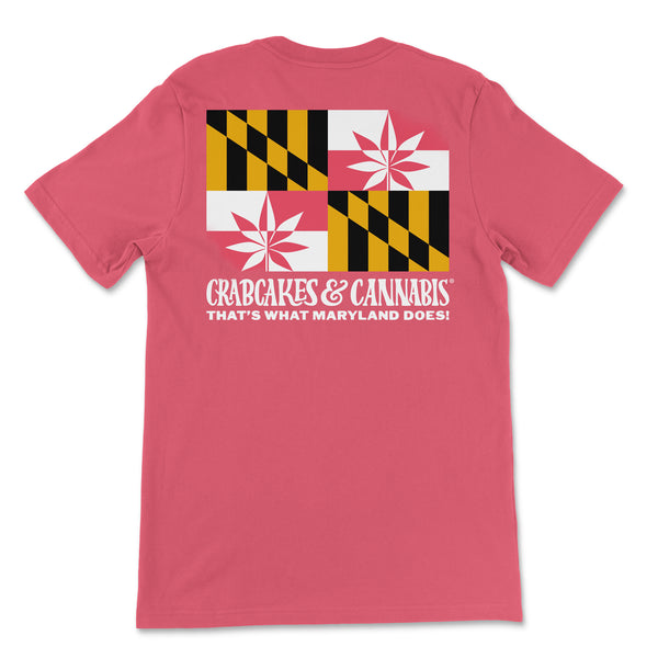 Collab Classic Flag Tee (Heather Red Tee)