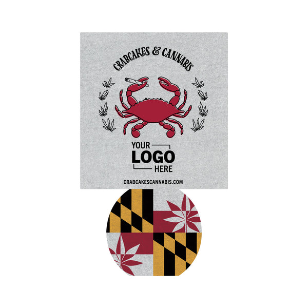 Customized C&C Maryland Flag Koozie