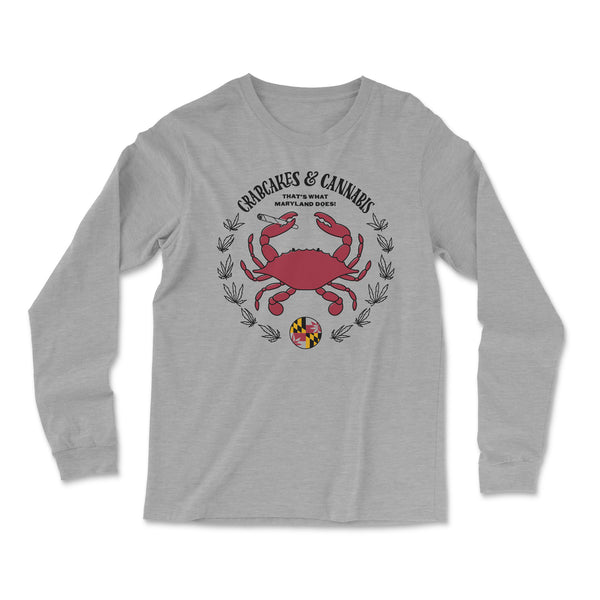 Crab Emblem Unisex Long Sleeve Tee