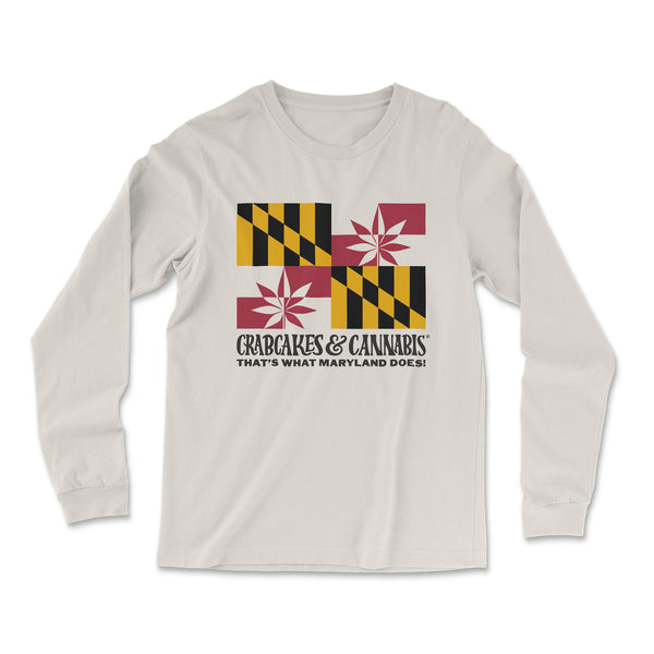 Classic Flag Unisex Long Sleeve Tee (Light Color Tees)