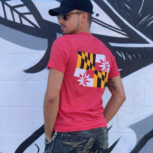 C&C Classic Flag Short-Sleeve Tee (Vintage Red)